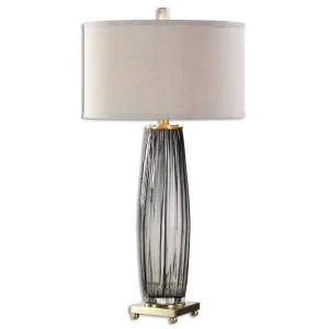 Uttermost Vilminore Gray Glass Table Lamp