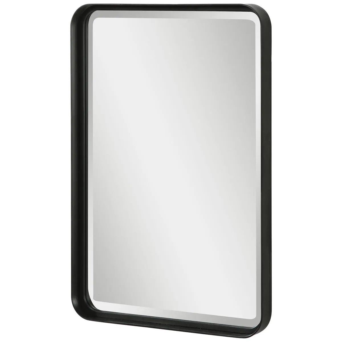 Uttermost's Croften Black Vanity Mirror Designed by Grace Feyock