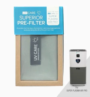 UV Care Super Plasma Air Pro Superior Pre-Filter Cover: Slate Gray