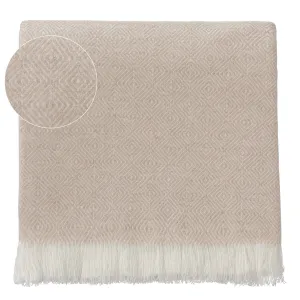 Uyuni Cashmere Blanket [Beige/Cream]