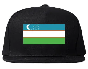 Uzbekistan Flag Country Printed Snapback Hat Cap