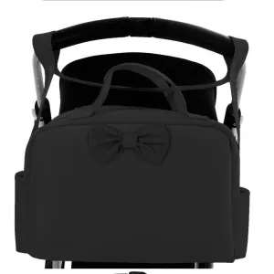 Uzturre Black Bow Diaper Bag