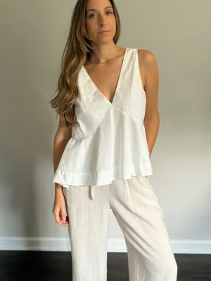 V-Neck Flare Out Top