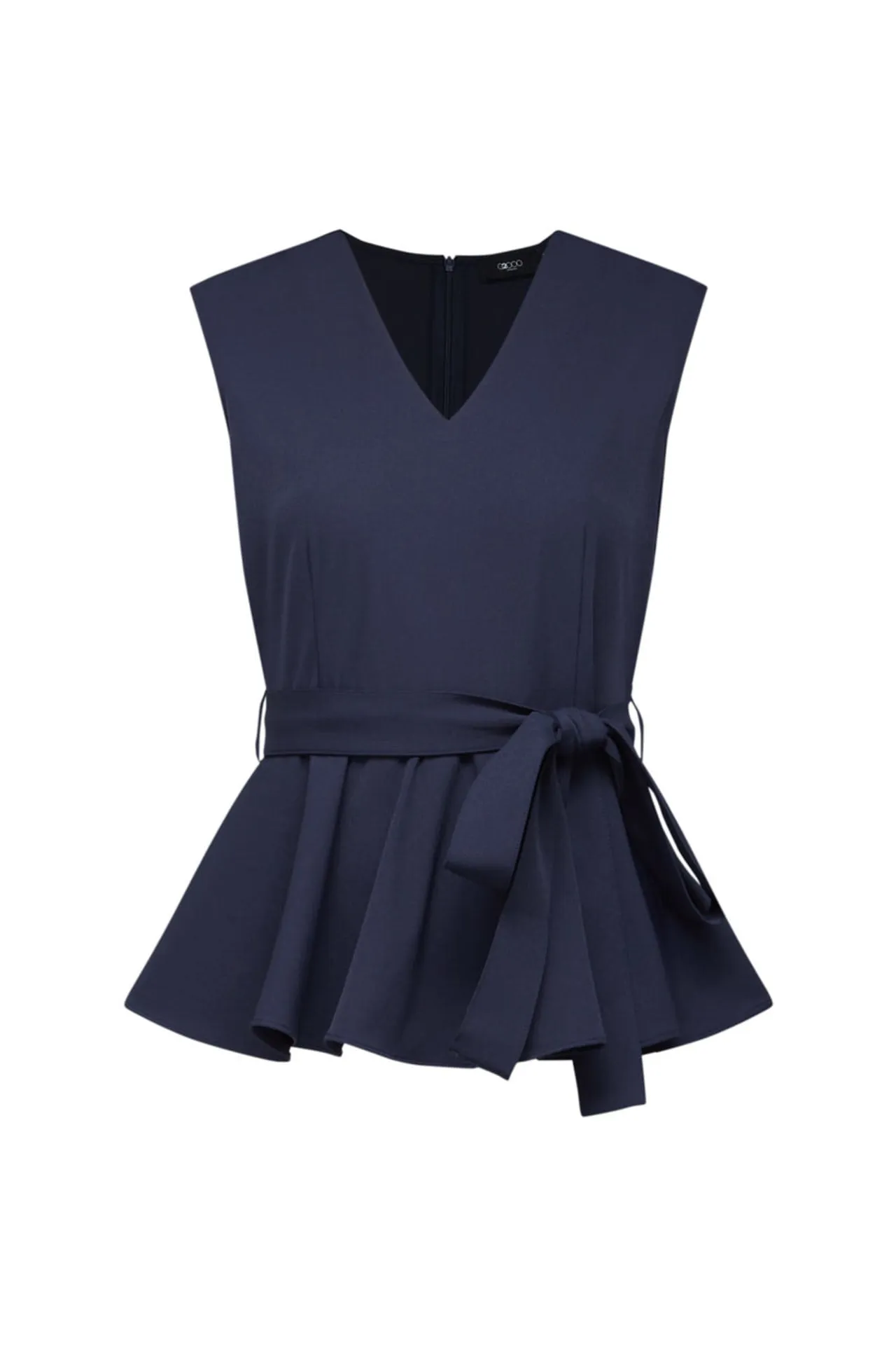 V-Neck Peplum Top