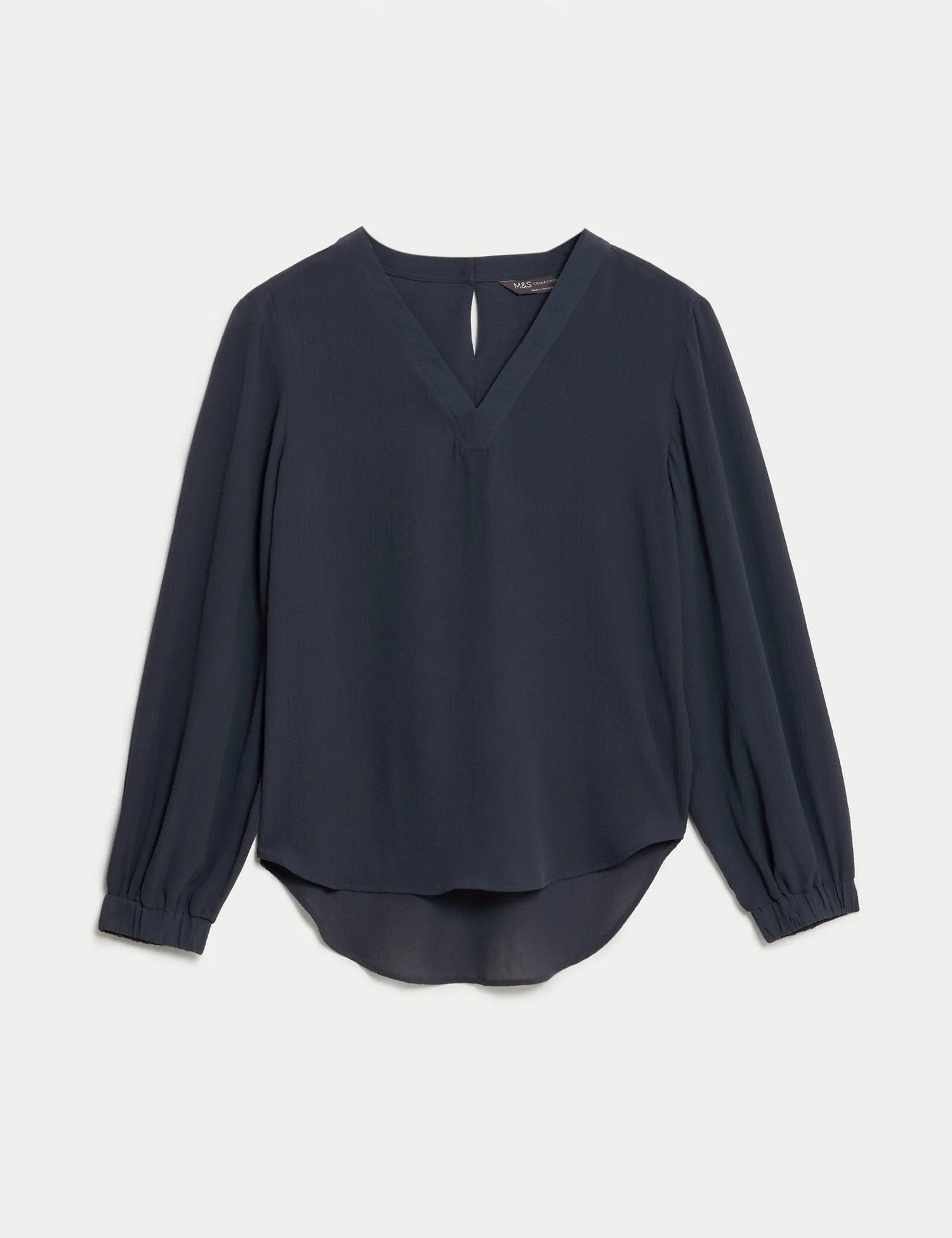 V-Neck Popover Blouse