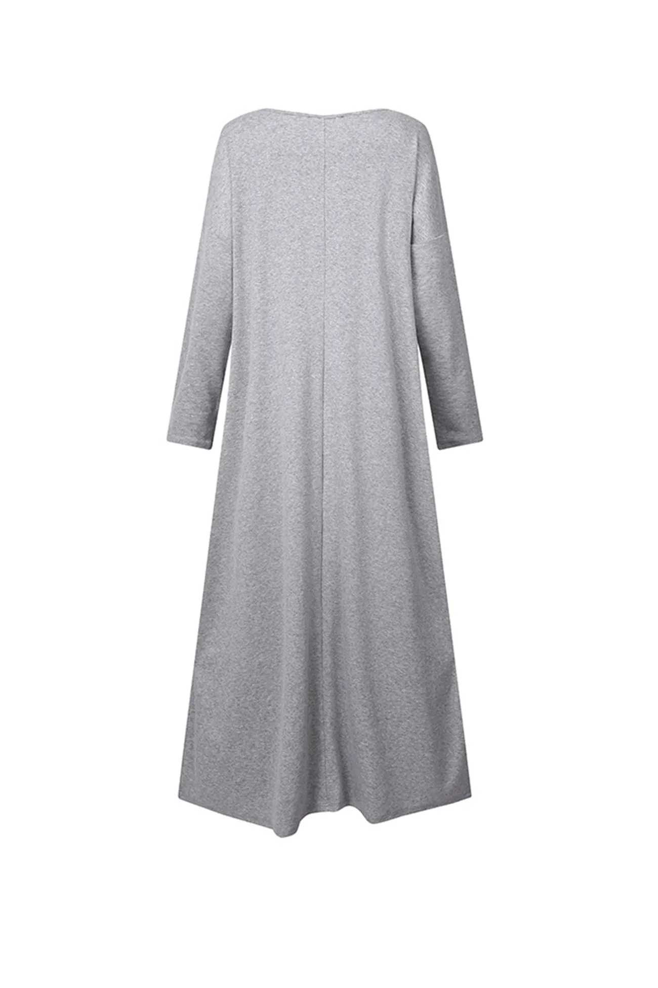 V Neck Slit Hem Sweatshirt Dress