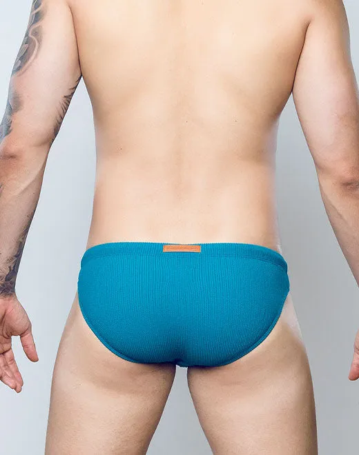 V20 SWIM BRIEF-Textured Fabric-Railroad