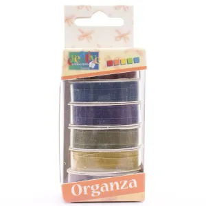 Vaessen Creative Organza Ribbon 6 Colors 6mmx2m Autumn