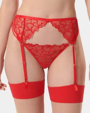 Valentina Suspender Red