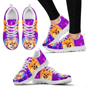 Valentine's Day Special-Cute Pomeranian Dog Print Running Shoes For Women-Free Shipping