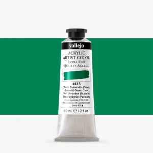 VALLEJO ACRYLIC ARTIST 415: 60 ML. EMERALD GREEN (HUE)