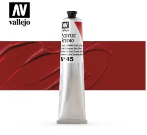 VALLEJO ACRYLIC STUDIO 45:58ML. DARK CADMIUM RED (HUE)