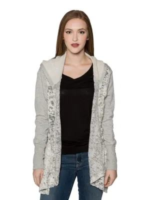 Valln Textured Hooded Cardigan