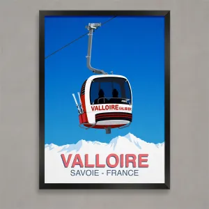 Valloire ski poster