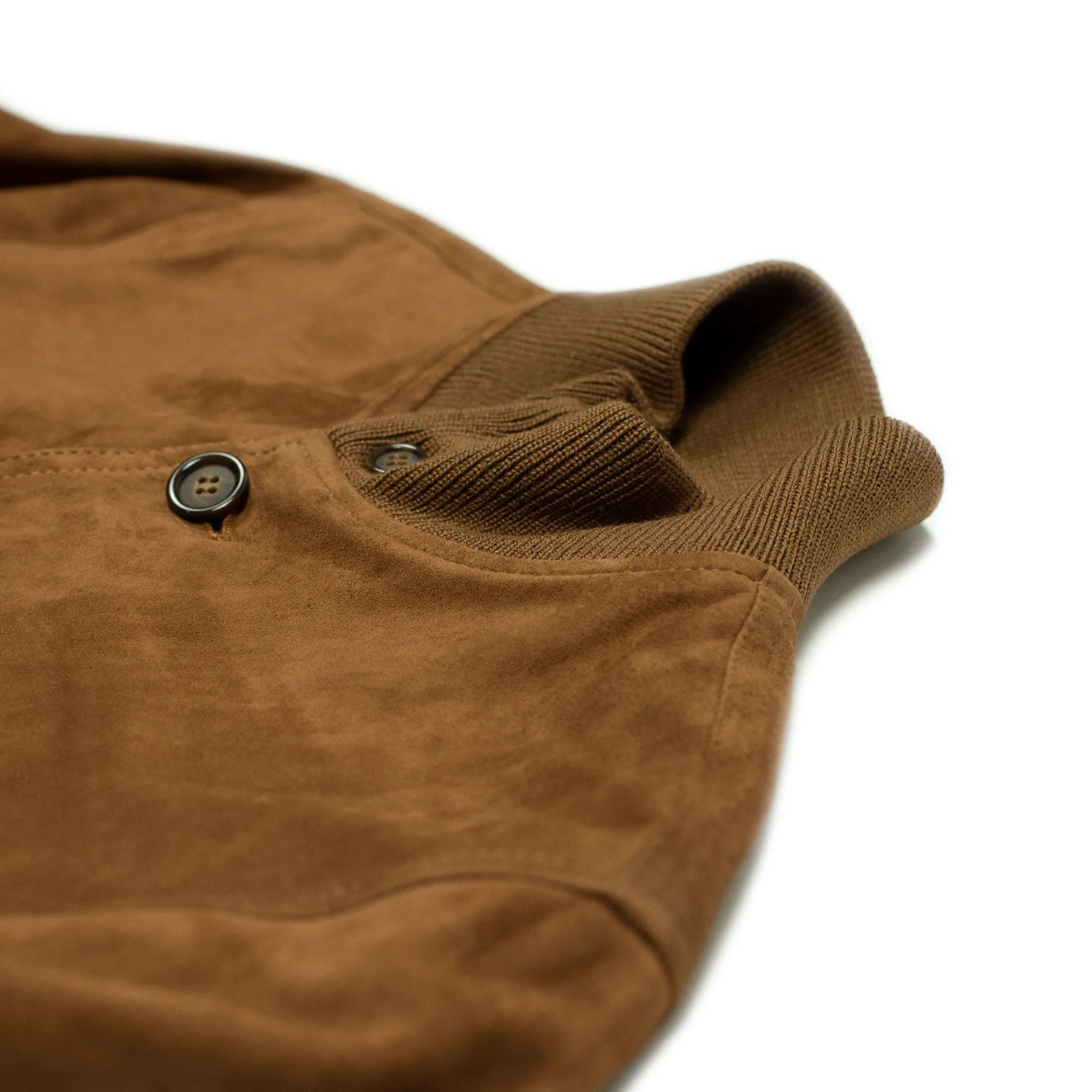 Valstarino bomber jacket in Butterscotch suede, fully lined