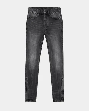 Van Winkle Zipped Jeans (Black) - KMSP24DJ014001