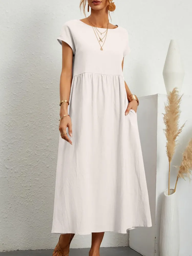 Vanessa - Timeless Cotton Linen Dress