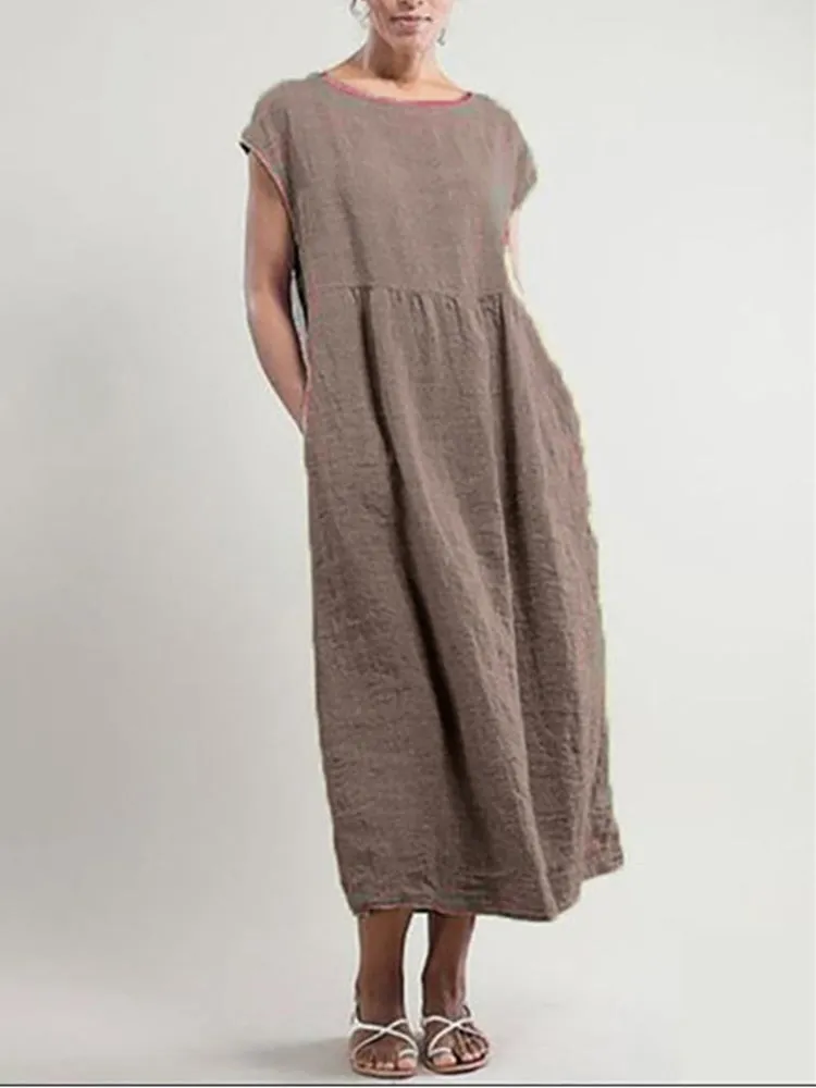 Vanessa - Timeless Cotton Linen Dress