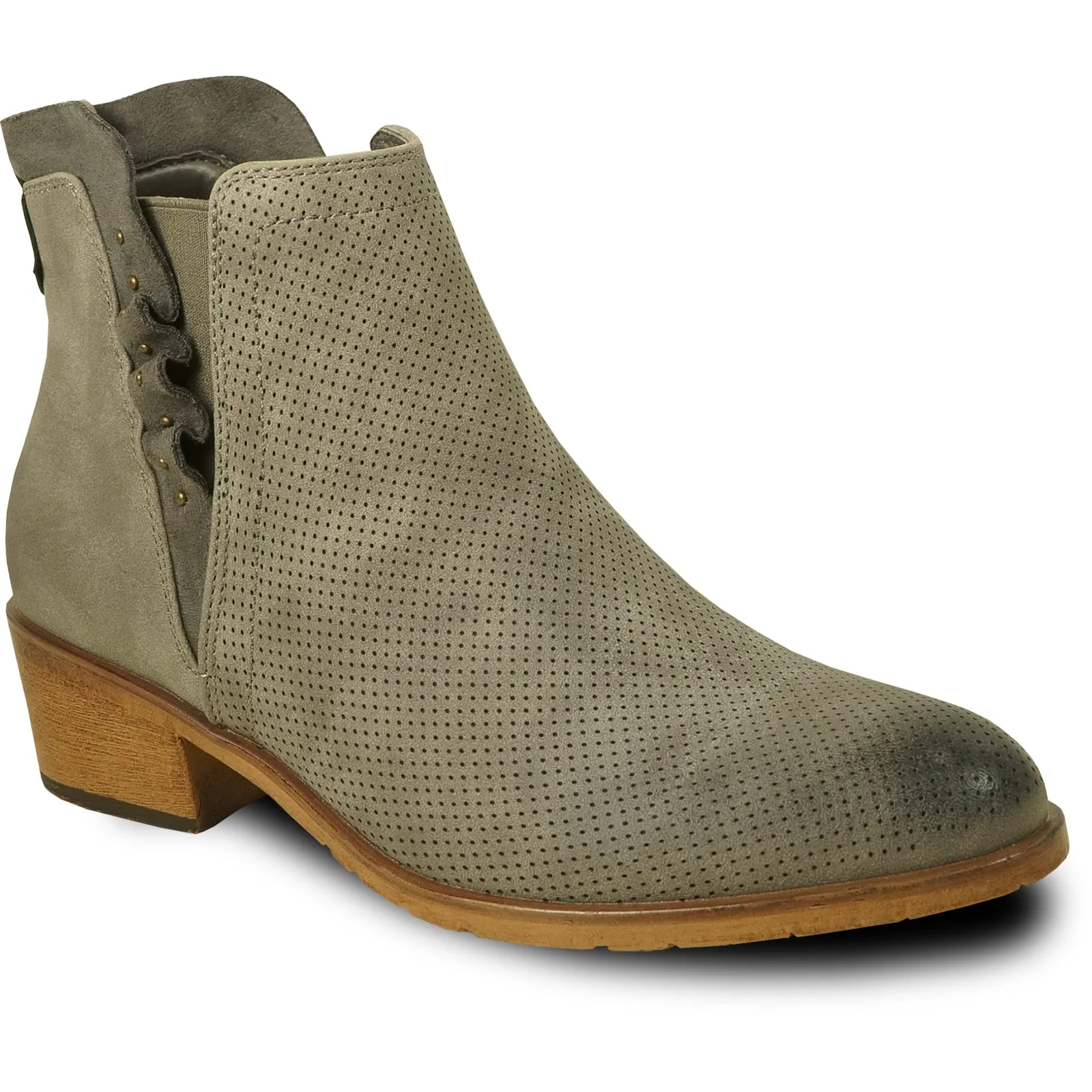 VANGELO Women Boot HF0402 Ankle Dress Boot Grey