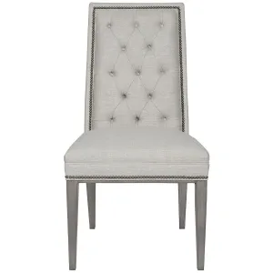 Vanguard Furniture Norfolk Nickel Hanover Button-Back Side Chair