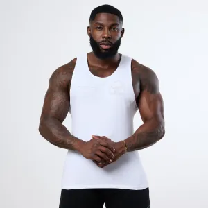 Vanquish White Unconquerable Strength Tank Top