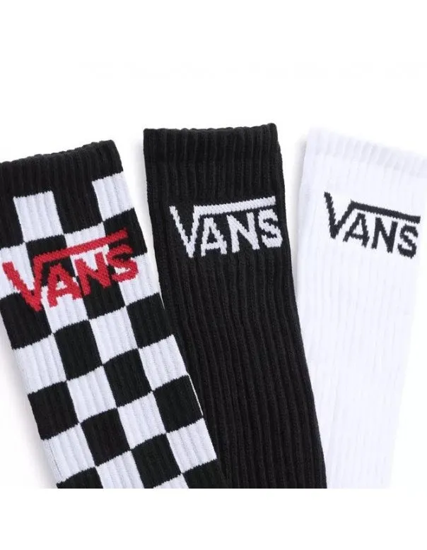 VANS 3-Pack Classic Mens Crew Socks