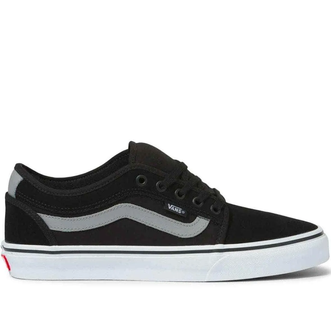 Vans Chukka Low Sidestripe Skate Shoes - Black/Gray/White