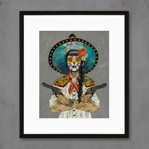 VAQUERA SUDOESTE (BLANCO)  limited edition paper print