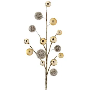 Vara de bolitas esfera 76cm / 30" Glittered ball spray