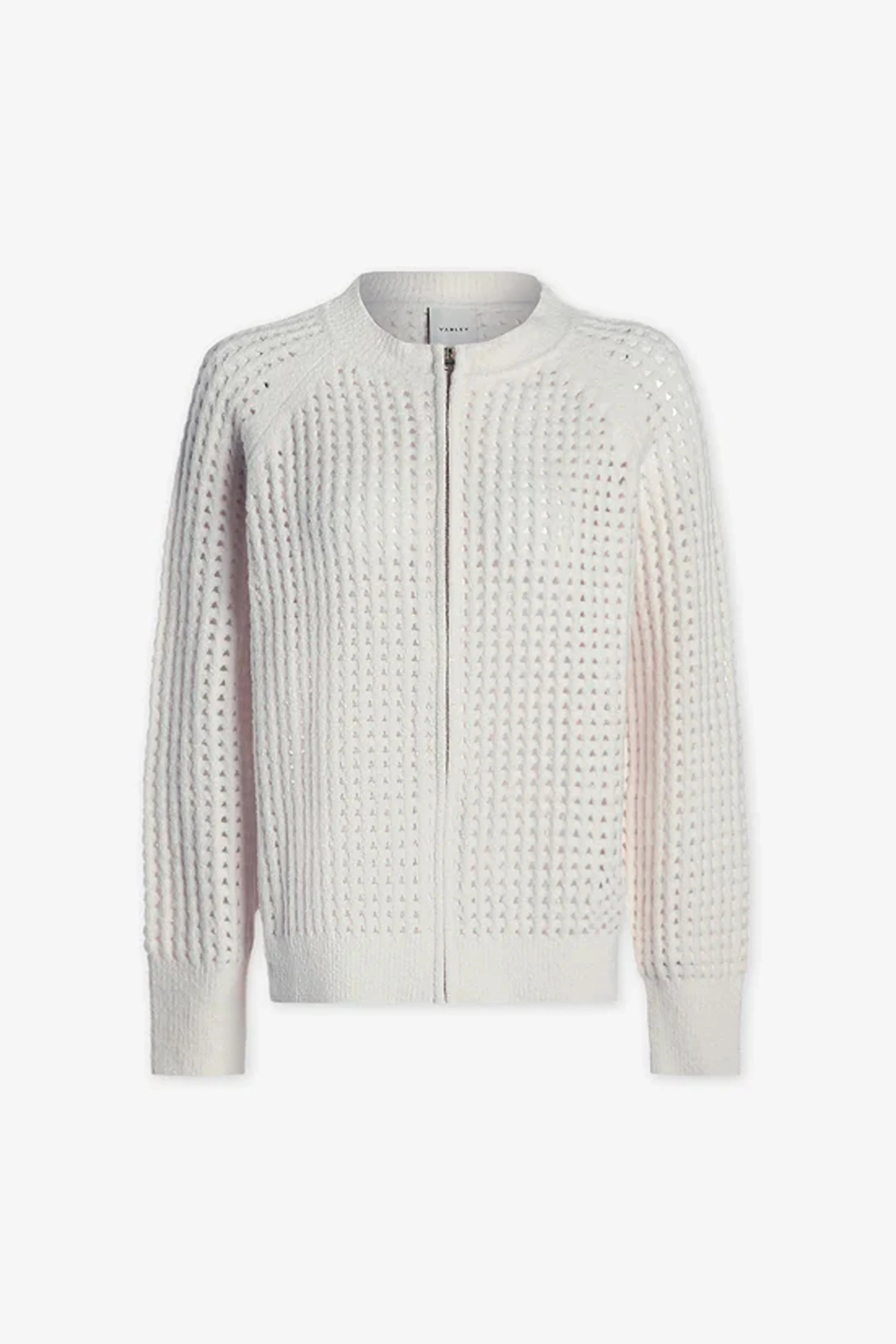 VARLEY | Marta Boucle Knit Jacket - Coconut Milk