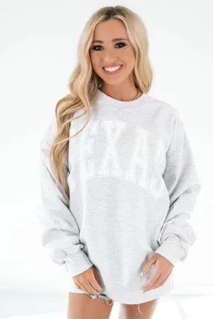 Varsity Texas Sweatshirt - Ash Grey