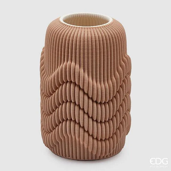 Vaso 3D Sinuoso ceramica-porcellana EDG Enzo De Gasperi