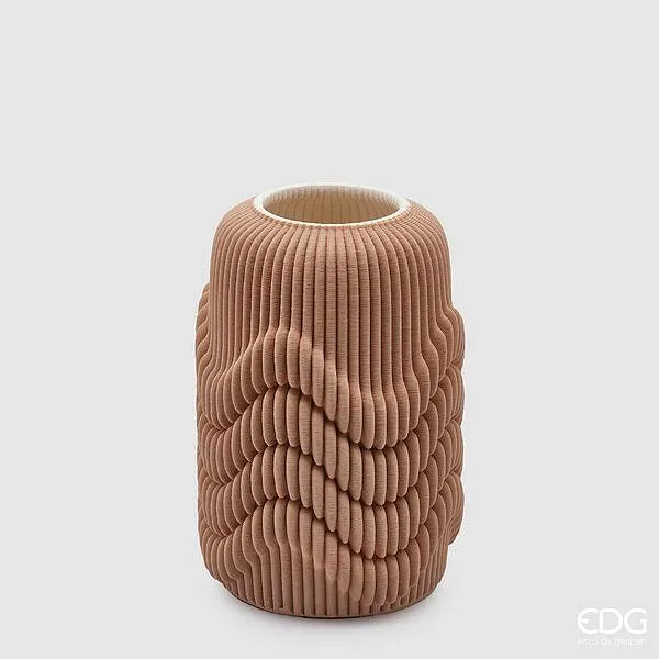 Vaso 3D Sinuoso ceramica-porcellana EDG Enzo De Gasperi