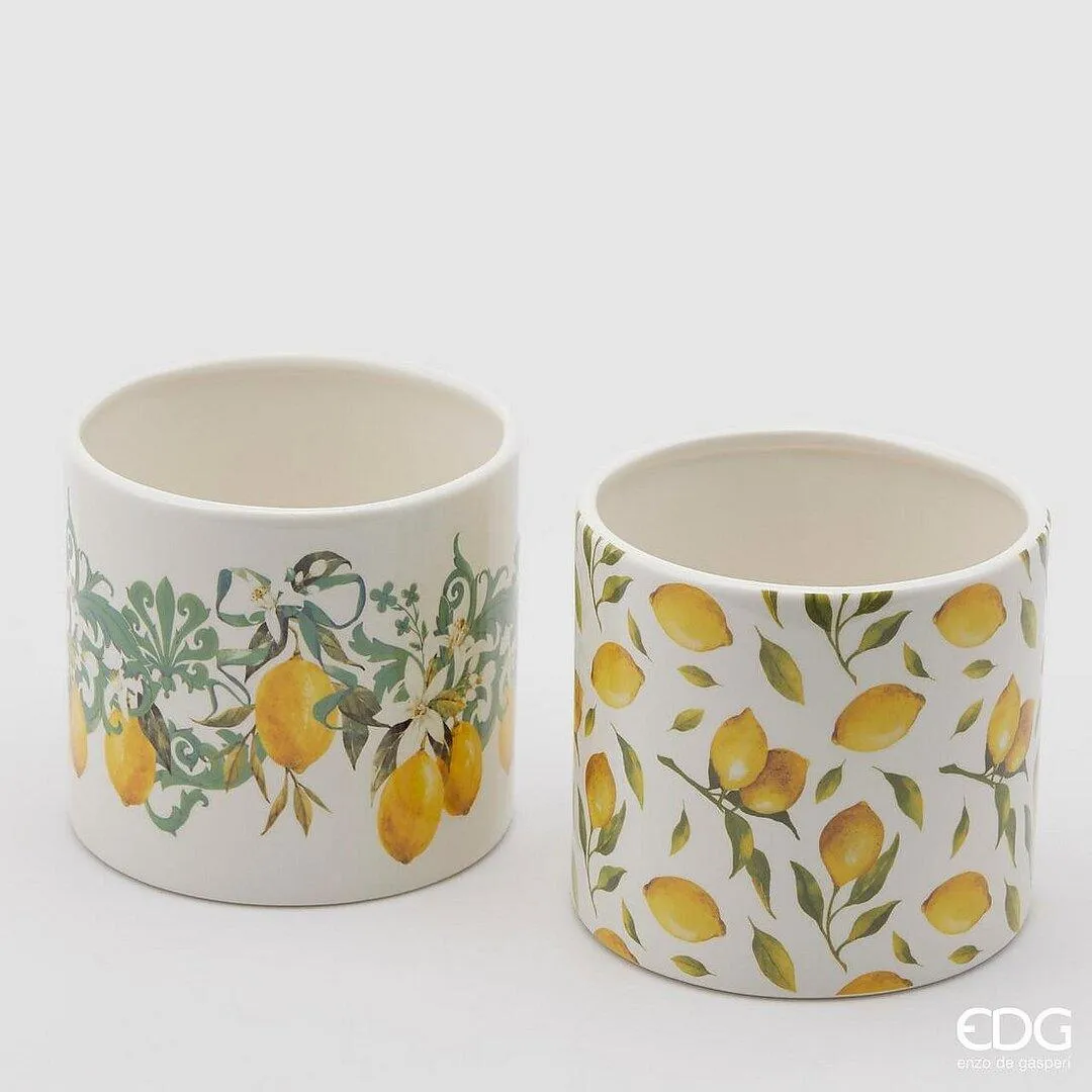 Vaso ceramica con decoro Sicily EDG Enzo De Gasperi