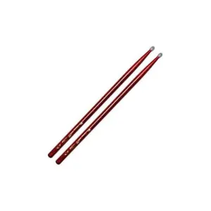 Vater Percussion VCR5AN Los Angeles 5A Red Sparkle Colour Wrap Drumsticks