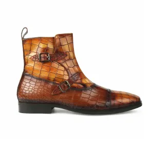 Vega Tan Printed Boot