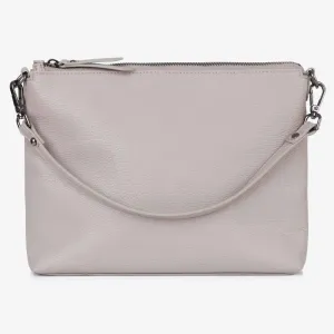 Vegan Leather Everyday Crossbody Bag - Barcelona Grey - Outlet