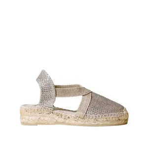 Vegan Metallic Wedge Espadrille for Kids - Edita-S