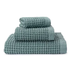 Veiros Cotton Towel [Green grey]