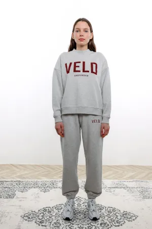 Veld Varsity Sweat Set Heather Grey