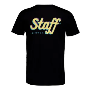 VELODROM Staff Tshirt - Black/Pale Yellow