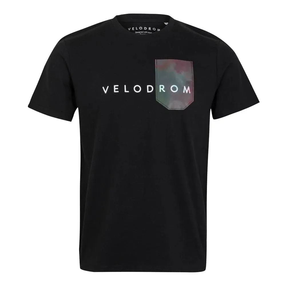 VELODROM Tshirt Pocket Collection - Black/Matt Rainbow