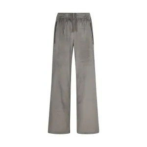 VELOUR TRACK PANT | GUNMETAL