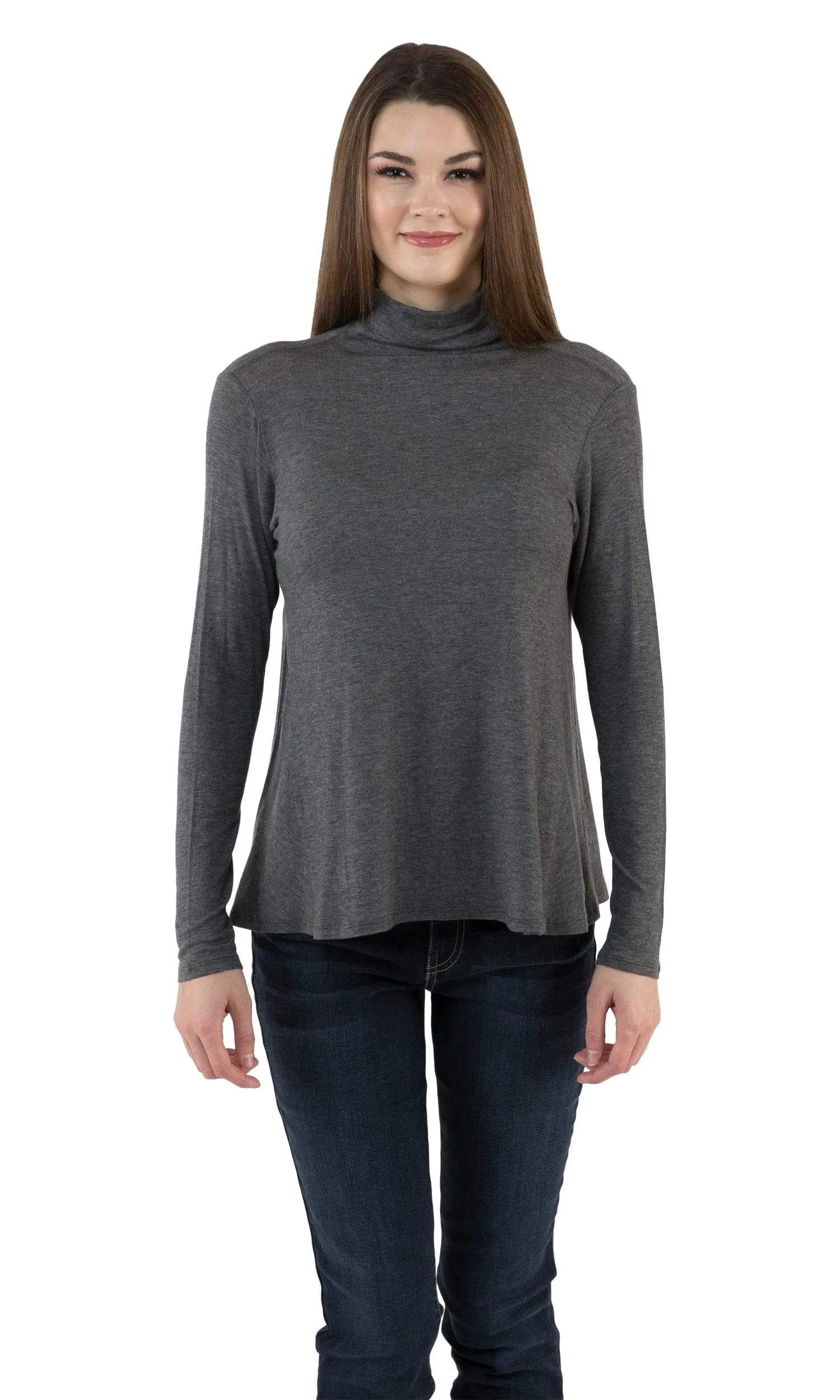 Velvet by Graham & Spencer Bamma Lux Gauze Turtleneck