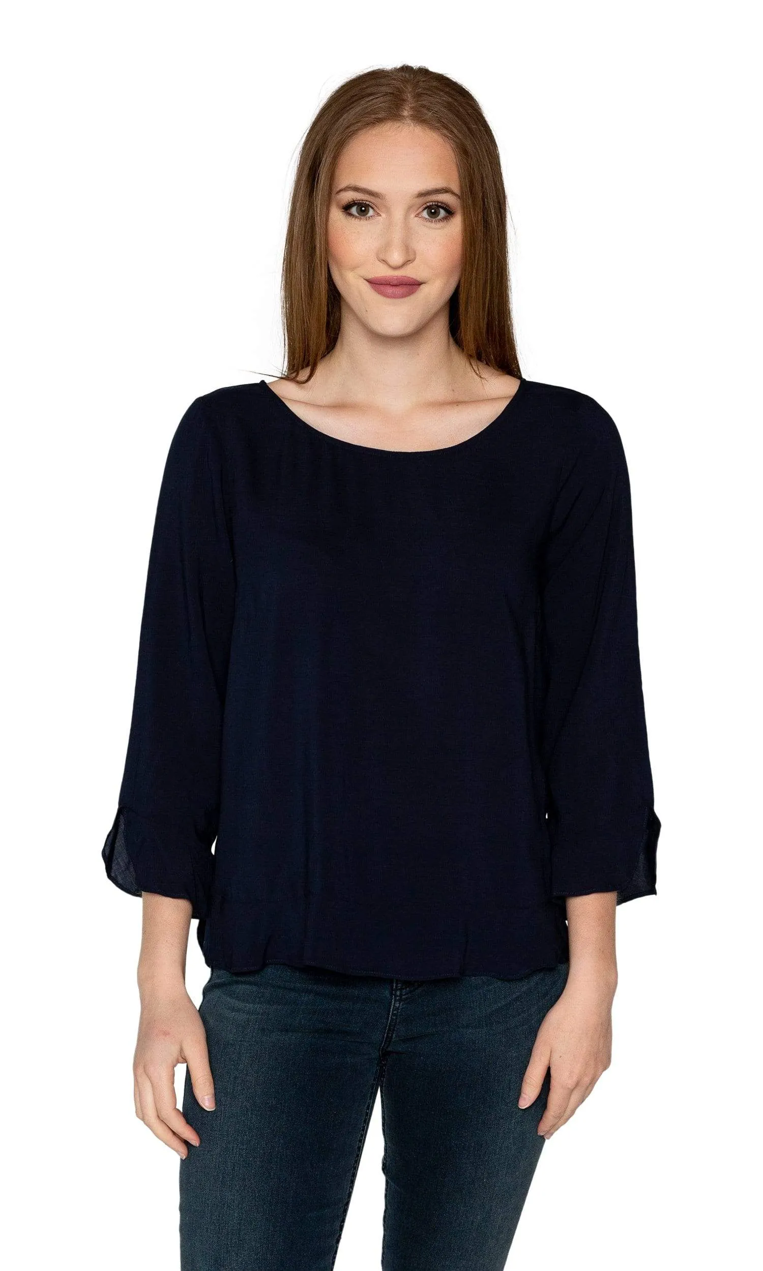 Velvet by Graham & Spencer Mira Ruffle Challis Top