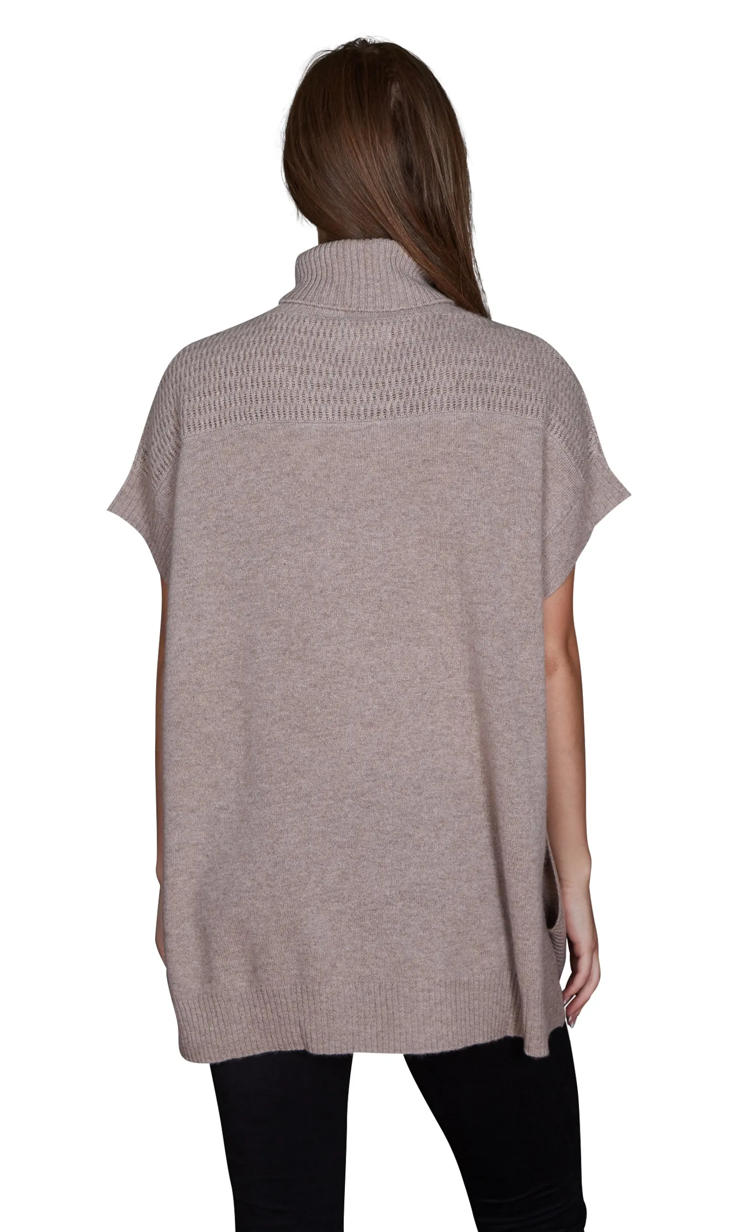 Velvet by Graham & Spencer Quinny Cashmere Poncho Sweater