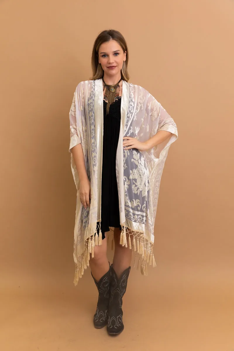 Velvet Dream Mesh Tapestry Kimono