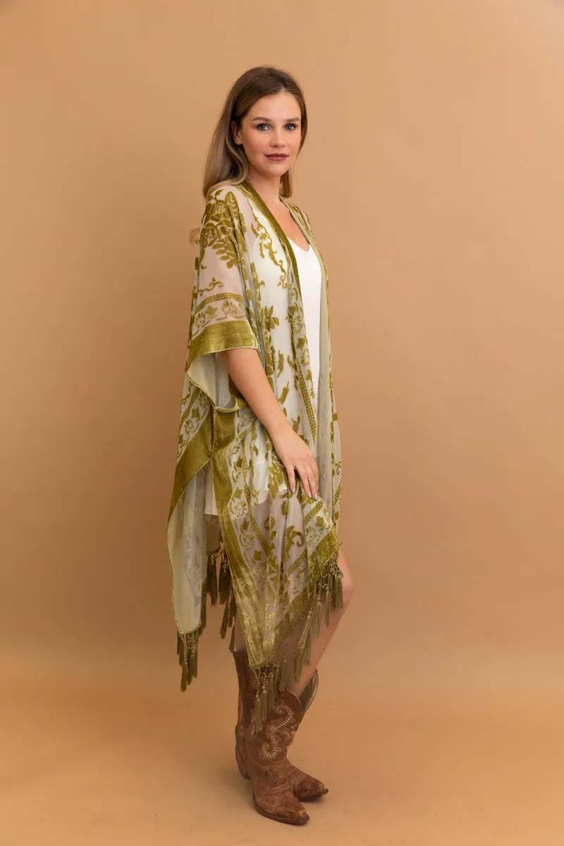 Velvet Dream Mesh Tapestry Kimono