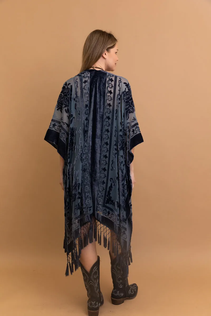 Velvet Dream Mesh Tapestry Kimono