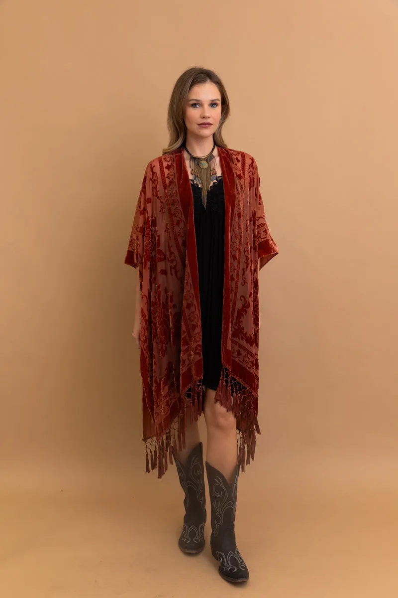 Velvet Dream Mesh Tapestry Kimono